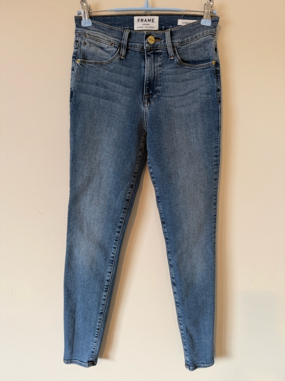 59. | Frame Denim | Le High Skinny | Blue Skinny Jeans | 24